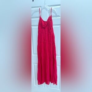 YFB MAXI DRESS fuchsia pink SIZE L. Cutout halter